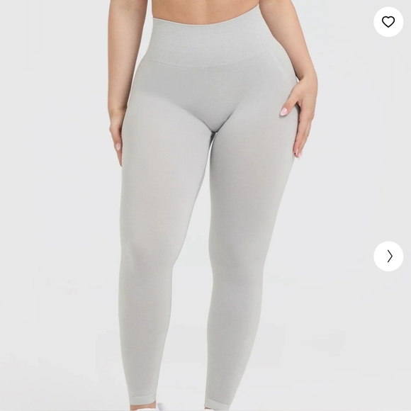 Oner Active Pants - Oner Active Effortless Seamless Leggings - Light Grey Marl, size Small Reg/Short